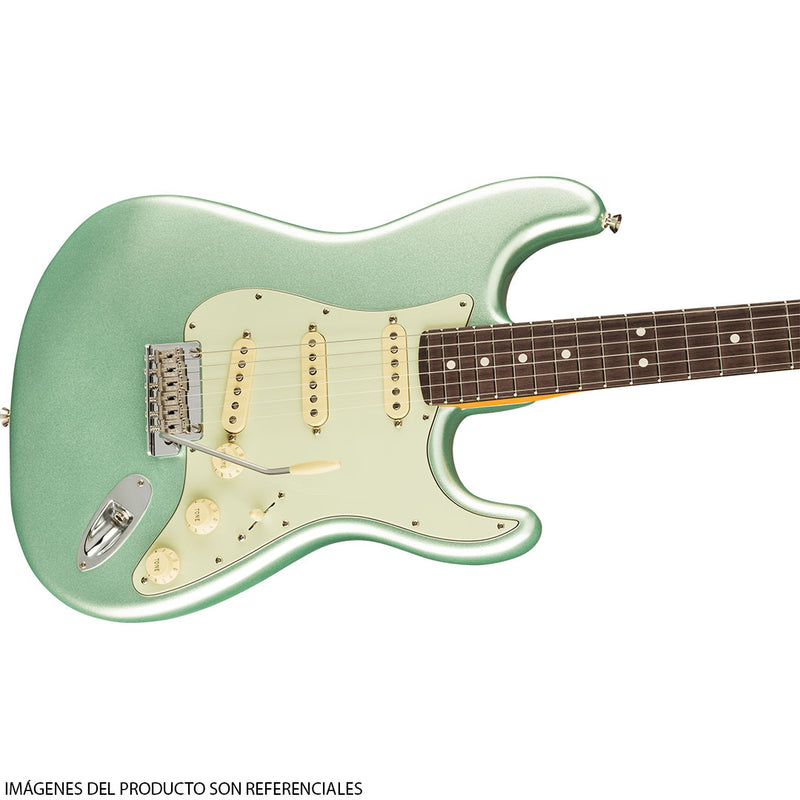 Guitarra Eléctrica Fender American Professional II Stratocaster con mástil de Palo Rosa - Mystic Surf Green