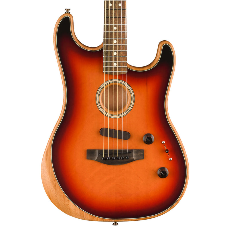 Guitarra Electroacústica Fender American Acoustasonic® Stratocaster® con diapasón de Ébano - 3 Color Sunburst