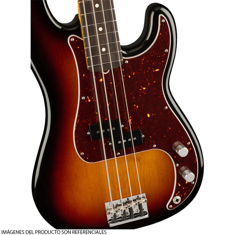 Bajo Eléctrico Fender American Professional II Precision Bass® con diapasón de Palorosa - 3 Color Sunburst