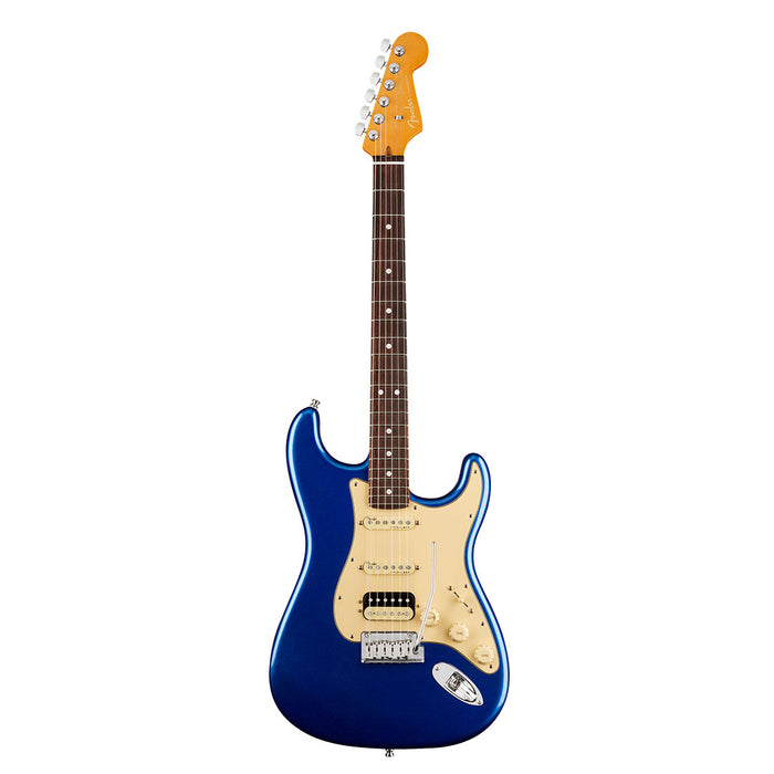 Guitarra Eléctrica Fender American Ultra Stratocaster HSS con mástil de palo de rosa - Cobra Blue