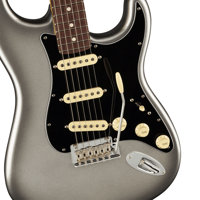 Guitarra Eléctrica Fender American Professional II Stratocaster con mástil de palo de rosa - Mercury
