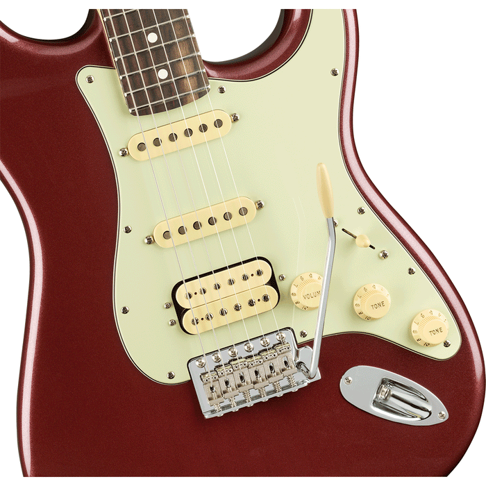 Guitarra Eléctrica Fender American Performer Stratocaster HSS con mástil de palo de rosa - Aubergine