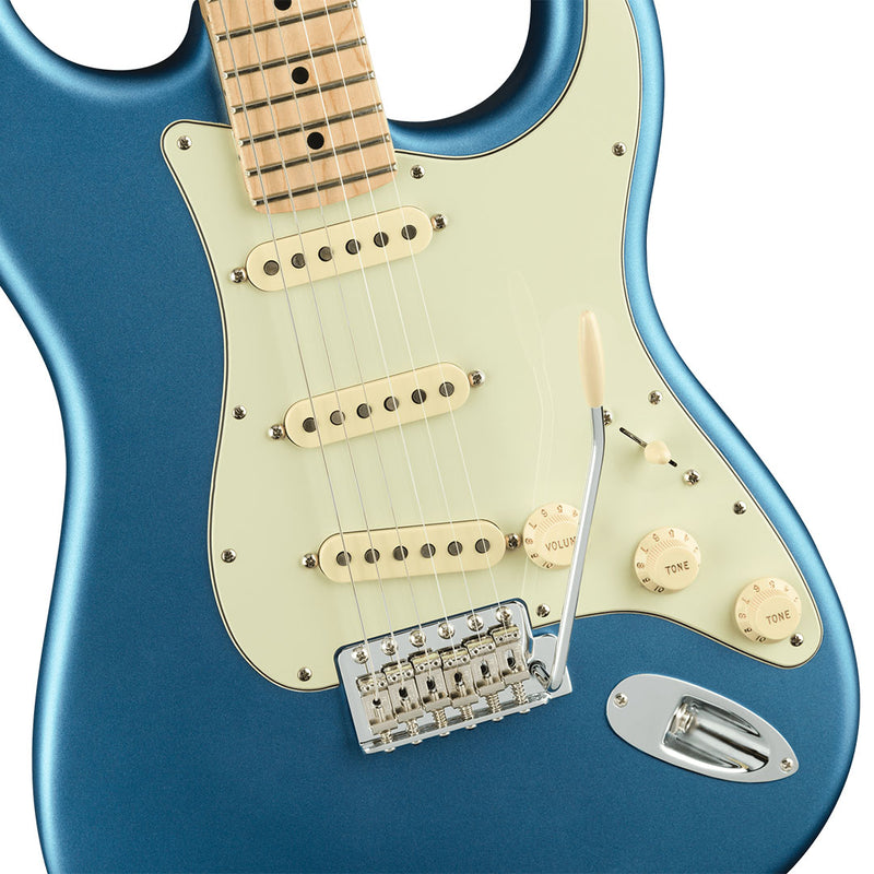 Guitarra Eléctrica Fender American Performer Stratocaster con mástil de Maple - Satin Lake Placid Blue
