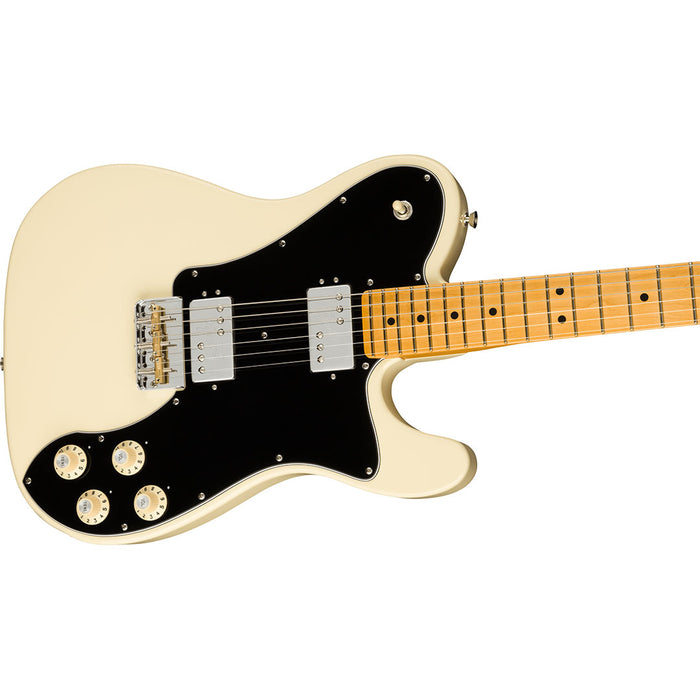 Guitarra Eléctrica Fender American Professional II Telecaster Deluxe con mástil de Maple - Olympic White