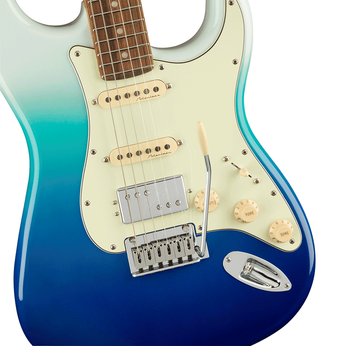 Guitarra Eléctrica Fender Player Plus Stratocaster HSS con mástil de Pau Ferro - Belair Blue