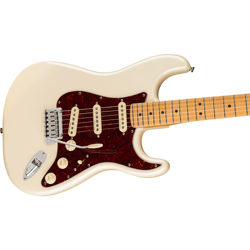 Guitarra Eléctrica Fender Player Plus Stratocaster® con diapasón de Maple - Olympic Pearl
