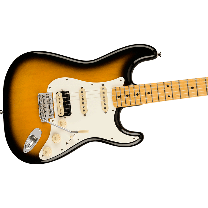 Guitarra Eléctrica Fender JV Modified 50s Stratocaster HSS con másil de maple - 2-Color Sunburst (Made in Japan)