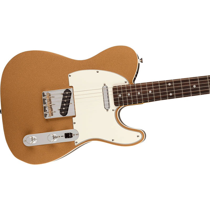 Guitarra Eléctrica Fender JV Modified '60s Custom Telecaster® con mástil de palo de rosa - Firemist Gold (Made in Japan)