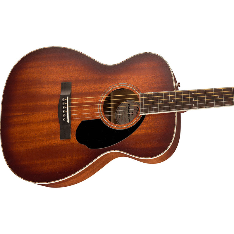 Guitarra Acústica Fender Paramount PO-220E Orchestra con diapasón de Ovangkol - Aged Cognac Burst