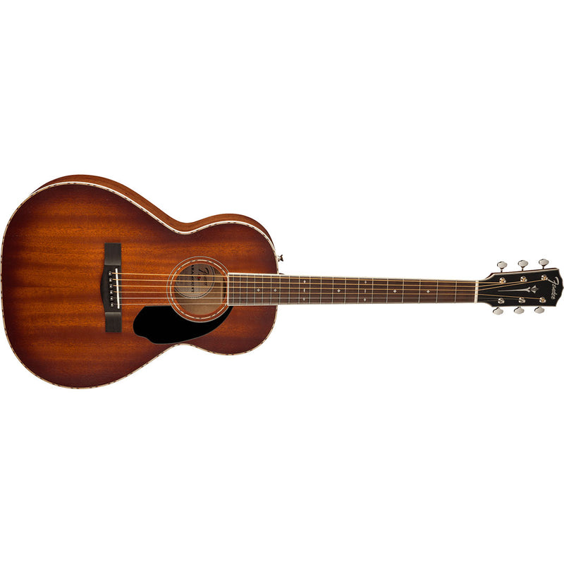 Guitarra Electroacústica Fender Paramount PS-220E Parlor con diapasón de Ovangkol - Aged Cognac Burst