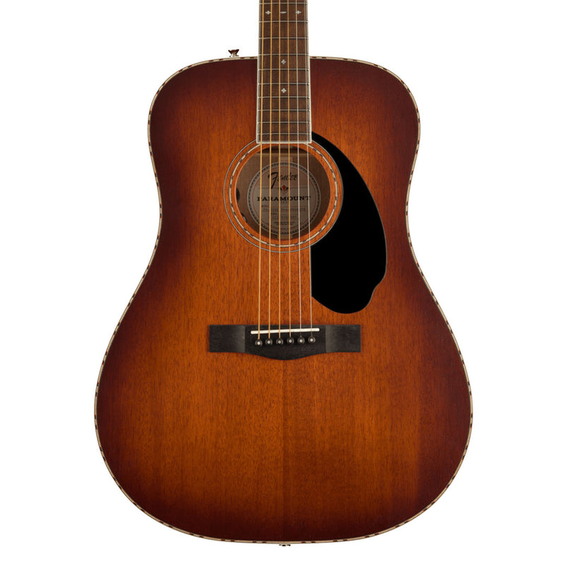 Guitarra Electroacústica Fender Paramount PD-220E Dreadnought con diapasón de Ovangkol - Aged Cognac Burst