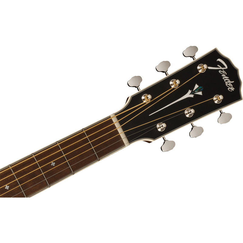 Guitarra Electroacústica Fender Paramount PD-220E Dreadnought con diapasón de Ovangkol - Aged Cognac Burst