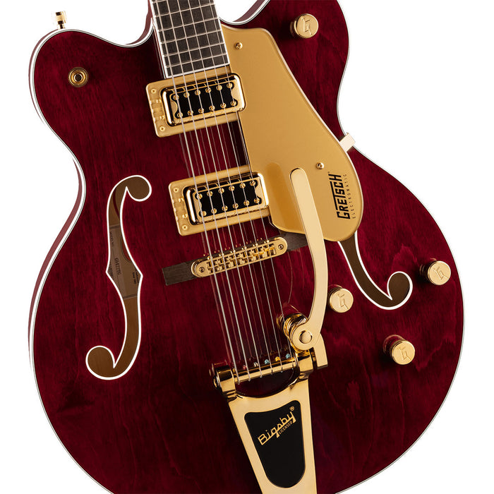 Guitarra Eléctrica Gretsch G5422TG Electromatic Classic Hollow Body Double-Cut con Bigsby y hardware dorado, con mástil de laurel - Walnut Stain