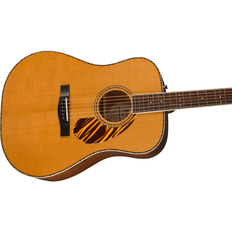 Guitarra Acústica Fender Paramount PD-220E Dreadnought con mástil de Ovangkol - Natural