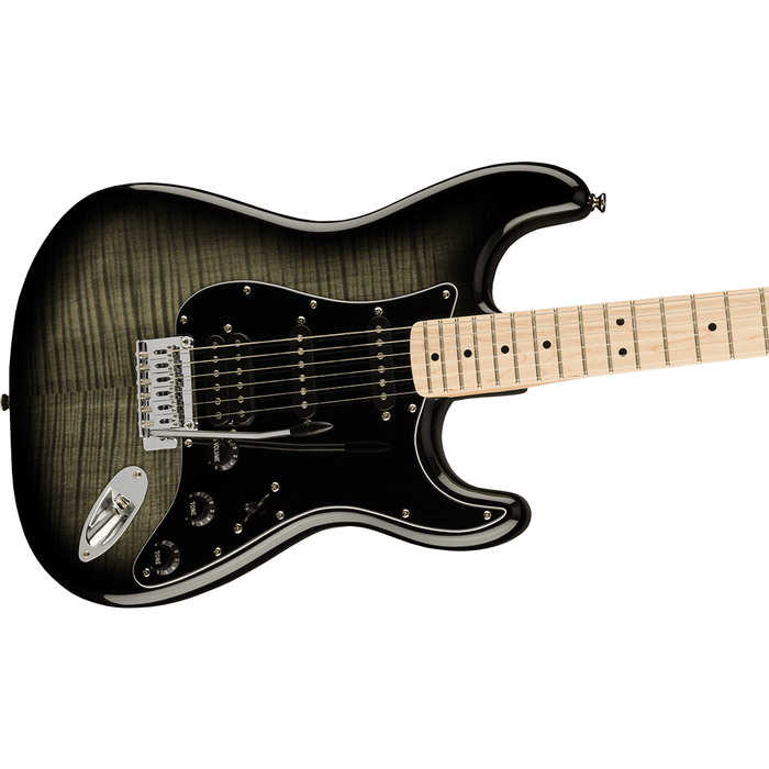 Guitarra Eléctrica Squier Affinity Series Stratocaster FMT HSS con mástil de maple - Black Burst