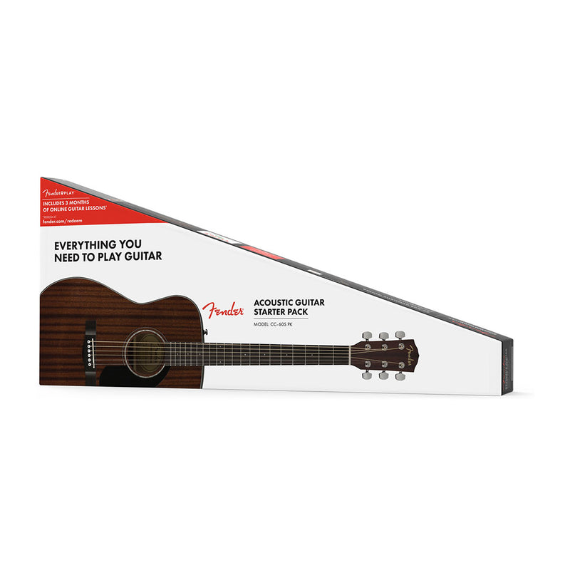 Pack de Guitarra Acústica Fender CC-60S Concert Pack V2 - All Mahogany