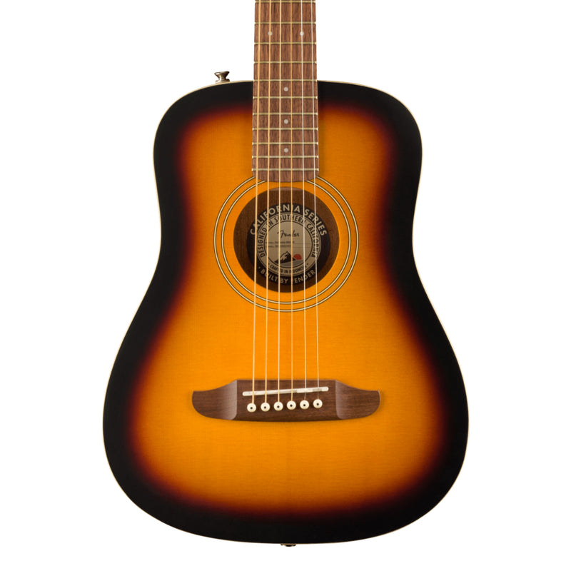 Guitarra Acústica Fender Redondo Mini con funda - Sunburst