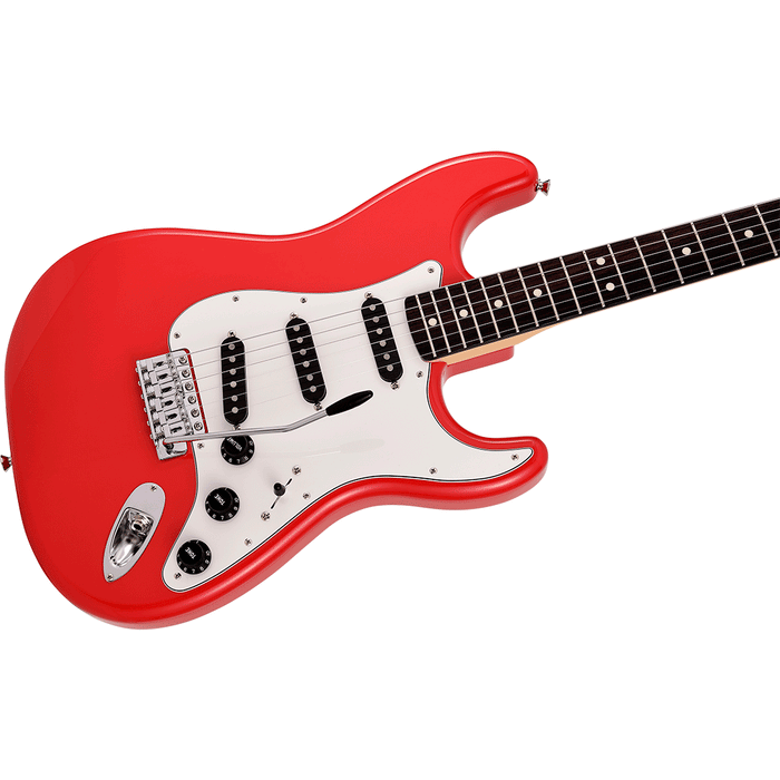 Guitarra Eléctrica Fender Made in Japan Limited Internacional Color Stratocaster con mástil de Palo Rosa - Morocco Red