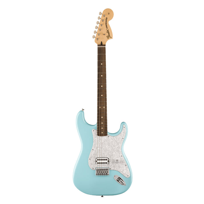 Guitarra Eléctrica Fender Artist Series Stratocaster Tom Delonge con mástil de Palo Rosa - Daphne Blue