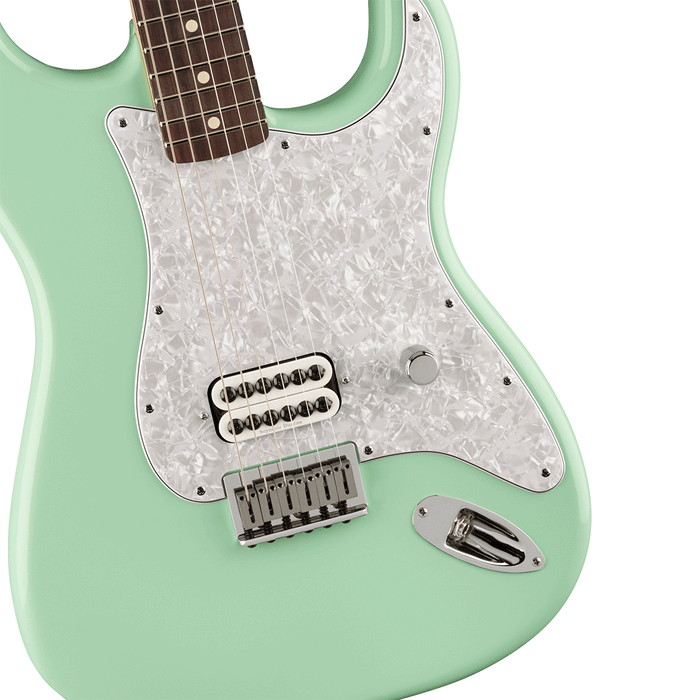 Guitarra Eléctrica Fender Artist Series Stratocaster Tom Delonge con mástil de Palo Rosa - Surf Green