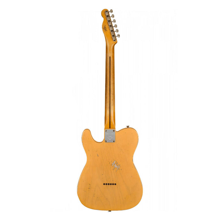 Guitarra Eléctrica Fender Custom Shop Telecaster Relic 1951 Edición Limitada con mástil de Maple - Aged Nocaster Blonde