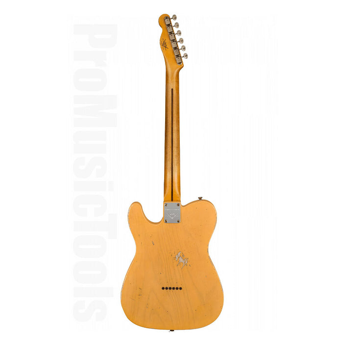 Guitarra Eléctrica Fender Custom Shop Telecaster Relic 1951 Edición Limitada con mástil de Maple - Aged Nocaster Blonde