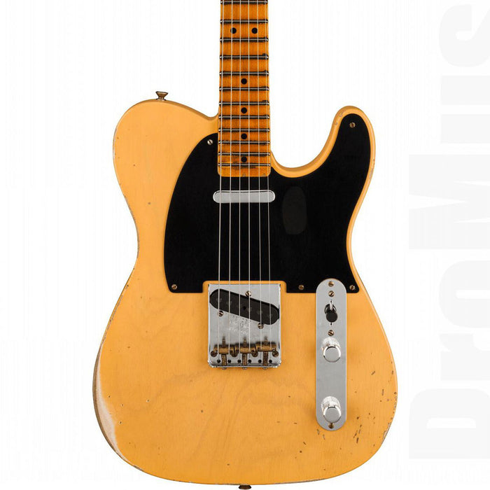 Guitarra Eléctrica Fender Custom Shop Telecaster Relic 1951 Edición Limitada con mástil de Maple - Aged Nocaster Blonde