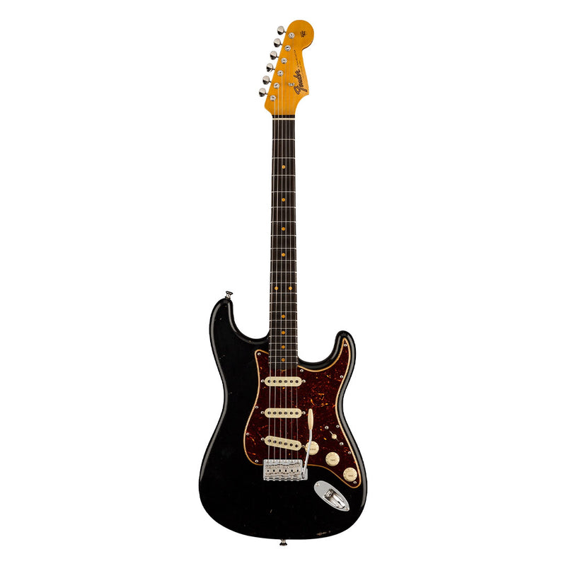 Guitarra Eléctrica Fender Custom Shop Postmodern Stratocaster Journeyman Relic con mástil de Palo Rosa - Aged Black
