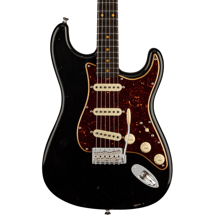 Guitarra Eléctrica Fender Custom Shop Postmodern Stratocaster Journeyman Relic con mástil de Palo Rosa - Aged Black