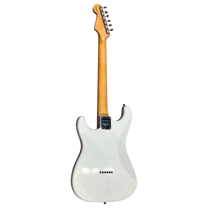 Guitarra Eléctrica Fender Custom Shop Stratocaster Hardtail Relic Edición Limitada S20 '61 con mástil de Palo Rosa - Aged Olympic White