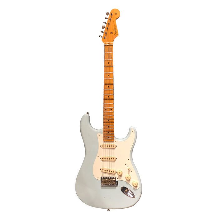 Guitarra Eléctrica Fender Custom Shop Stratocaster Hardtail Relic Edición Limitada S20 '61 con mástil de Palo Rosa - Aged Olympic White