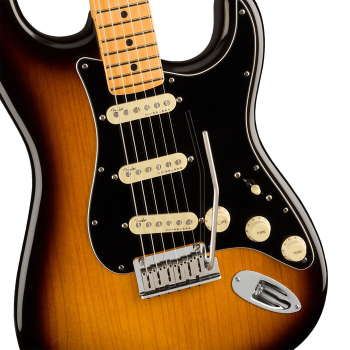 Guitarra Eléctrica Fender American Ultra Luxe Stratocaster con mástil de Maple - 2 Tone Suburst