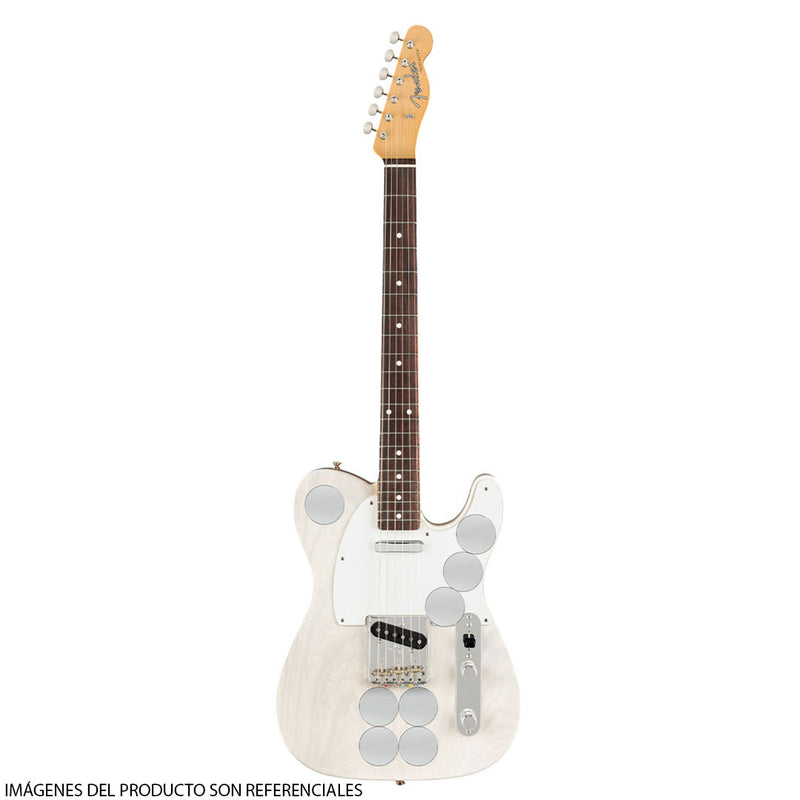 Guitarra Eléctrica Fender Artist Series Jimmy Page® Mirror Telecaster® con diapasón de Palo Rosa - White Blonde