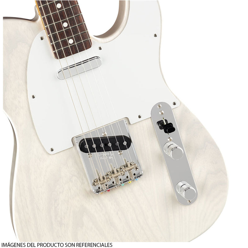 Guitarra Eléctrica Fender Artist Series Jimmy Page® Mirror Telecaster® con diapasón de Palo Rosa - White Blonde