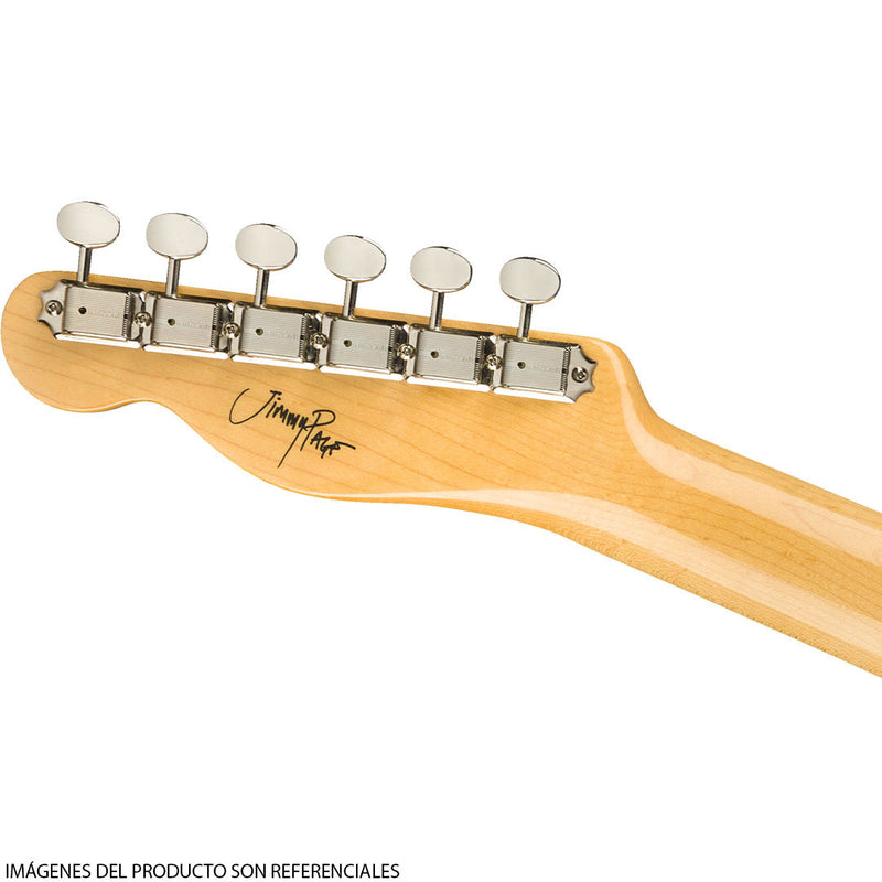 Guitarra Eléctrica Fender Artist Series Jimmy Page® Mirror Telecaster® con diapasón de Palo Rosa - White Blonde