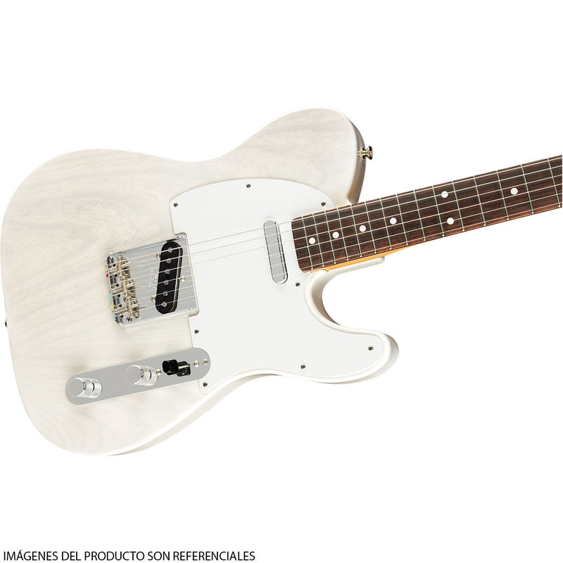 Guitarra Eléctrica Fender Artist Series Jimmy Page® Mirror Telecaster® con diapasón de Palo Rosa - White Blonde