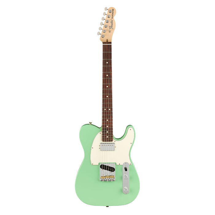 Guitarra Eléctrica Fender American Performer Telecaster HUM con mástil de Palo Rosa - Satin Surf Green