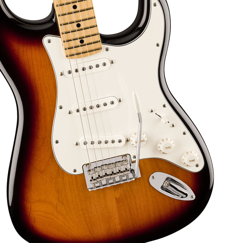 Guitarra Eléctrica Fender Player Anniversary Stratocaster con mástil de Maple - 2 Tone Sunburst
