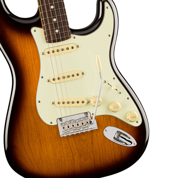 Guitarra Eléctrica Fender American Professional II Anniversary Stratocaster con mástil de Palo Rosa - 2 Tone Sunburst