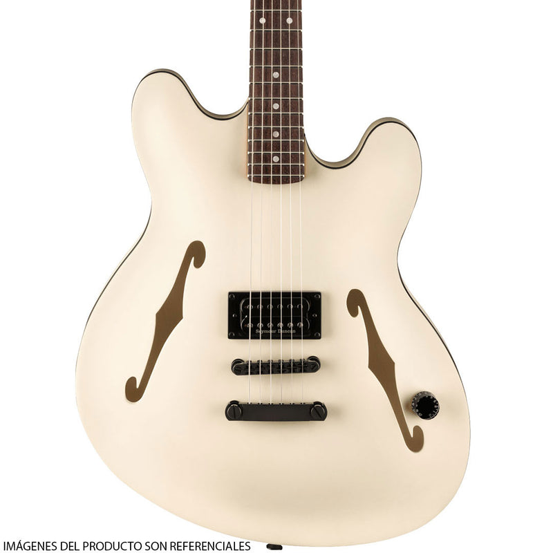 Guitarra Eléctrica Fender Artist Signature Starcaster® Tom Delonge con diapasón de Palorosa - Satin Olympic White