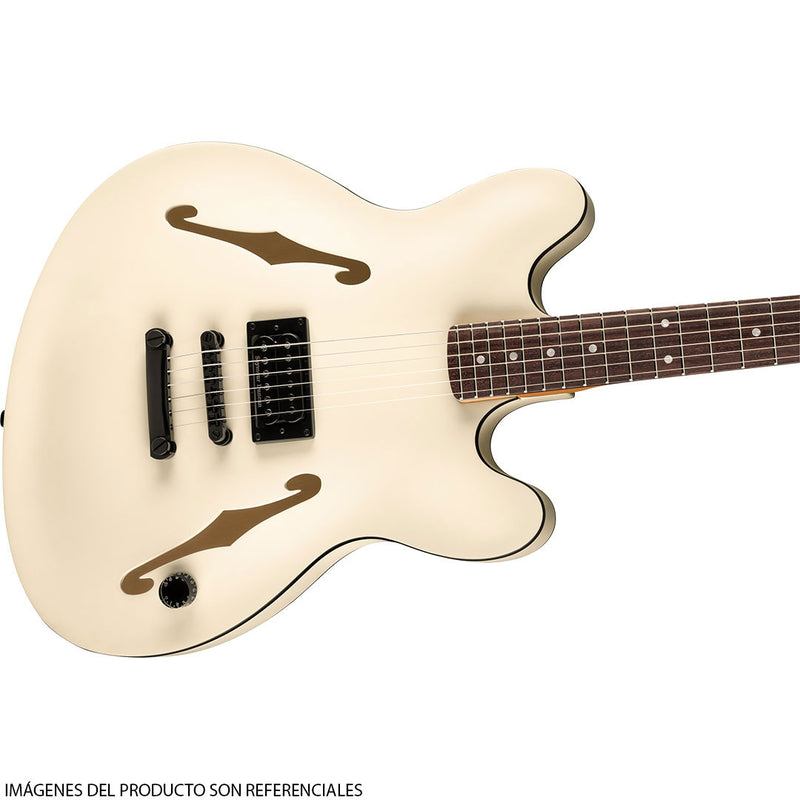 Guitarra Eléctrica Fender Artist Signature Starcaster® Tom Delonge con diapasón de Palorosa - Satin Olympic White