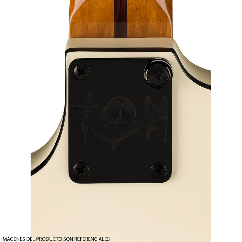 Guitarra Eléctrica Fender Artist Signature Starcaster® Tom Delonge con diapasón de Palorosa - Satin Olympic White