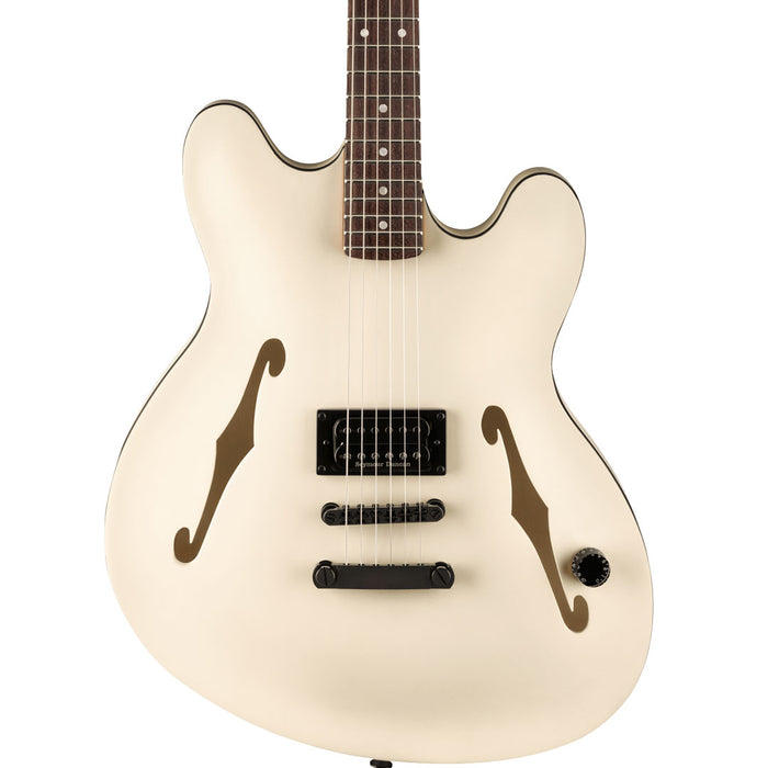 Guitarra Eléctrica Fender Artist Series Starcaster Tom Delonge con mástil de Palo Rosa - Satin Olympic White