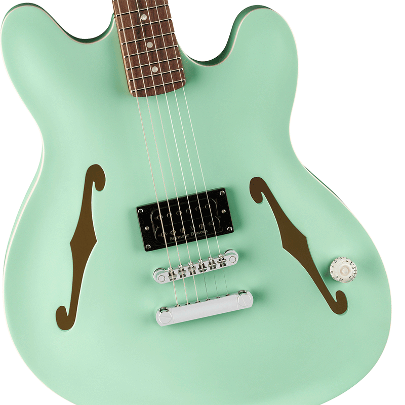 Guitarra Eléctrica Fender Signatura Tom DelongeStarcaster® Tom DeLonge con mástil de Palo Rosa - Satin Surf Green