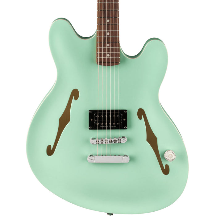 Guitarra Eléctrica Fender Signatura Tom Delonge Starcaster con mástil de Palo Rosa - Satin Surf Green