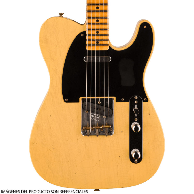 Guitarra Eléctrica Fender 1954 Telecaster® Journeyman Relic® con diapasón de Maple de una pieza con Corte Radial - Aged Nocaster Blonde