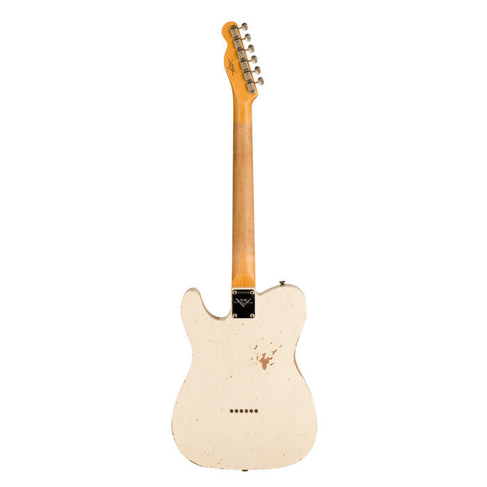 Guitarra Eléctrica Fender Telecaster Custom Shop 1963 Relic con mástil de Palo Rosa - Aged Olympic White