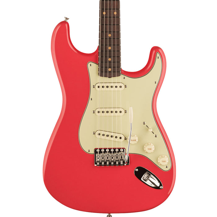 Guitarra Eléctrica Fender Vintage Custom 1959 Stratocaster con mástil de Palo Rosa 3A - Fiesta Red