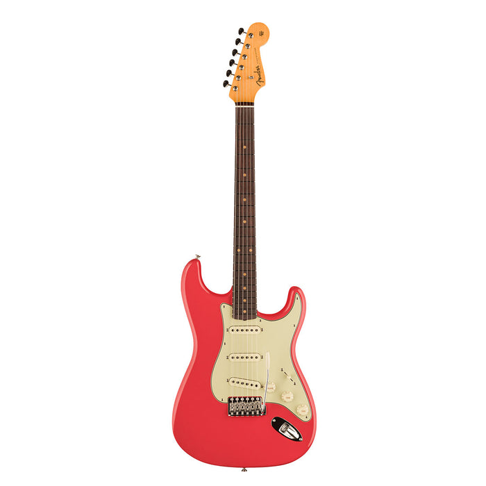 Guitarra Eléctrica Fender Vintage Custom 1959 Stratocaster con mástil de Palo Rosa 3A - Fiesta Red