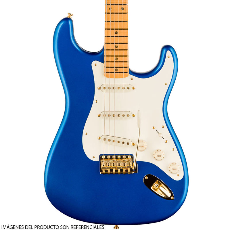 Guitarra Eléctrica Fender Limited Edition 70th Anniversary Stratocaster® NOS con diapasón de Maple Flameado 4A de una pieza- Aged Bright Sapphire Metallic